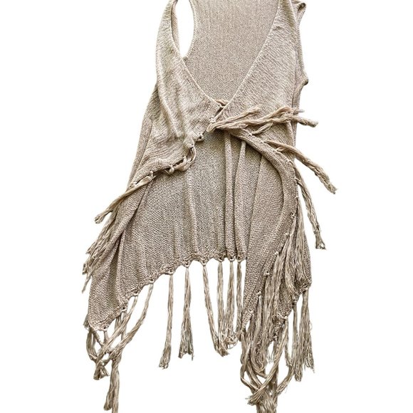 Evelyn K Long Fringe Open OS Cardigan - Picture 4 of 7